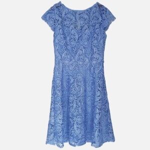 Marina NWOT Lace Cap Sleeve Sheath Dress 8